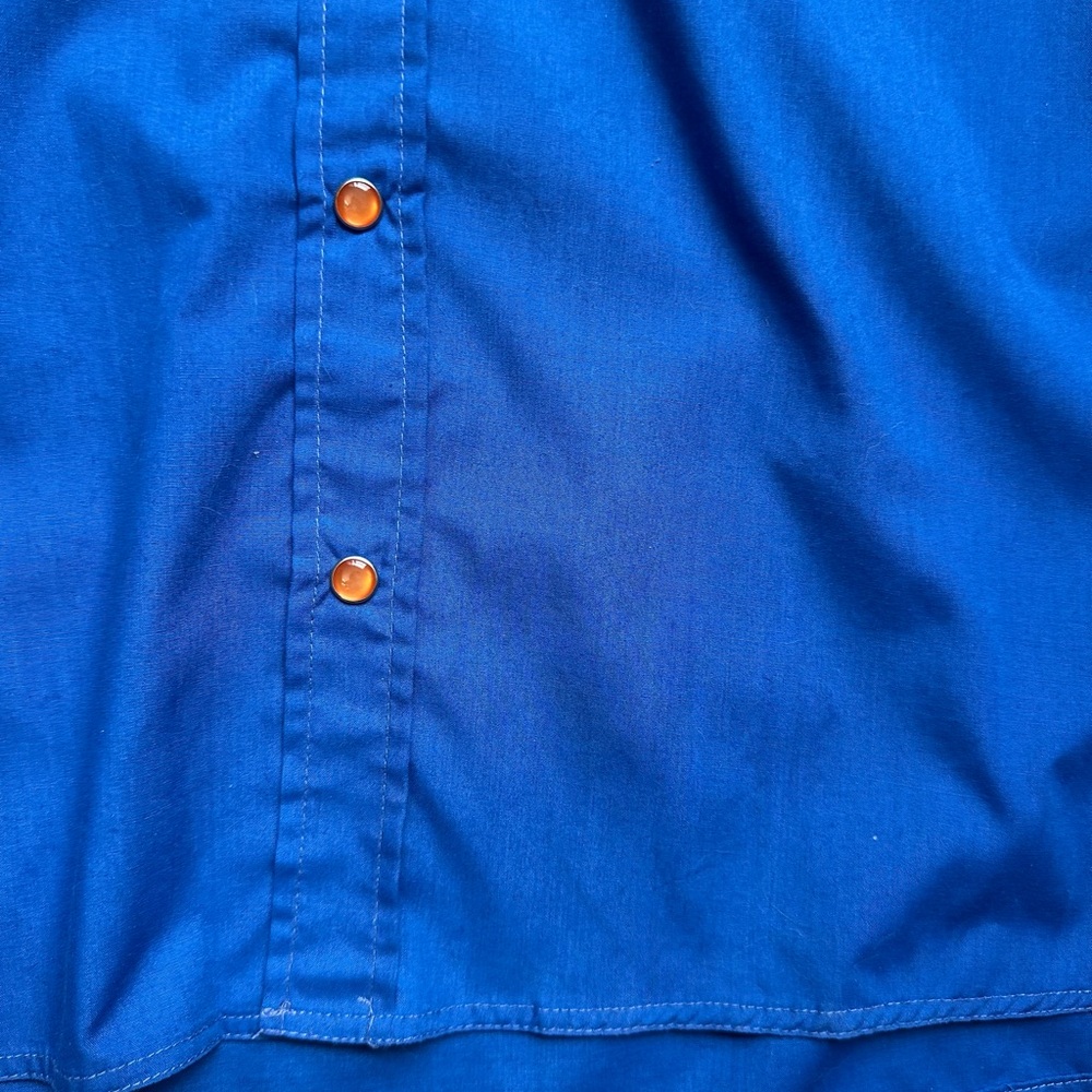 Wilkie Brand Western Hawaiian Shirt Blue Malibu 1 XL - Picture 2 of 6